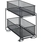 Wenko Schubladenregal Gioma 35 x 33,5 x 18,5 cm Schwarz
