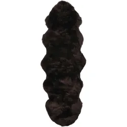 vidaXL Schaffell-Teppich 60×180 cm Braun