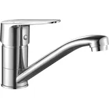 BADLAND Waschtischarmatur Wasserhahn Kleine SAGRA Mischbatterie für Badezimmer in Chrom