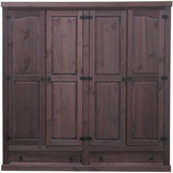 Dynamic24 4tr Kleiderschrank New Mexiko (B)194 x (H)195,5 x (T)58cm