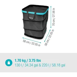 Gardena Gartenabfallsack PopUp Rechteckig Größe L 220 l