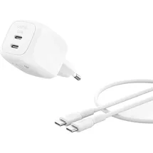 Belkin BoostCharge Pro, inkl. USB-C, Kabel, 50 W, 2 Ports, USB Ladegerät, Weiss