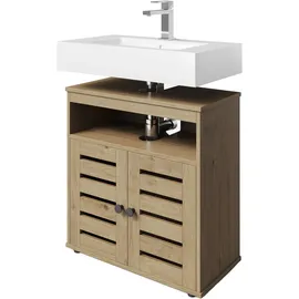 WELLTIME Waschbeckenunterschrank »MODENA« 60 cm, Siphonauschnitt