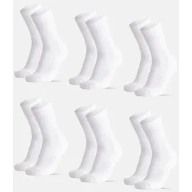 Danish Endurance Tennis Crew Socken 6er Pack Schwarz/Weiß 43-47