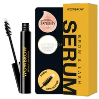WOWBROW Wimpernserum & Augenbrauenserum (5ml) I Preisgekröntes 2-in-1 Lash Serum & Eye-Brow Serum ohne Tierversuche, ohne Prostaglandine I Augenbrauen Wachstum & Long Lashes in 4 Wochen