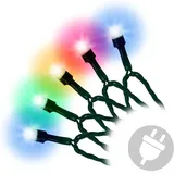Maxi LED Lichterkette 8mm 200er bunt-grün 20m außen BA11778