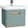 Vitra Sento Waschtisch-Möbel-Set 65873 63x48,5x52cm, 1 Vollauszug, fjordgrün matt, Dekor