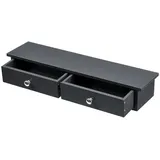 [en.casa] Wandregal Geeste 60 x 15 x 10 cm Dunkelgrau