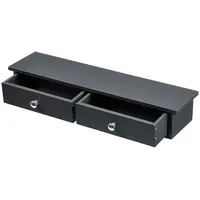 [en.casa] Wandregal Geeste 60 x 15 x 10 cm Dunkelgrau