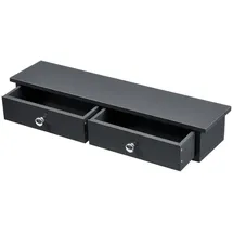 [en.casa] Wandregal Geeste 60 x 15 x 10 cm Dunkelgrau