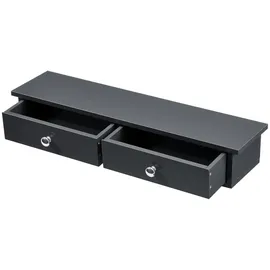 [en.casa] Wandregal Geeste 60 x 15 x 10 cm Dunkelgrau