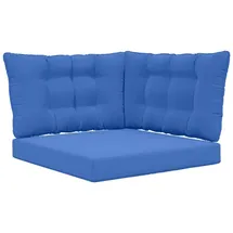 vidaXL Sofakissen 3 St. blau