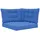 vidaXL Sofakissen 3 St. blau