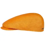 Stetson Flat Cap (1-St) Schiebermütze mit Futter, Made in the EU gelb 57 cm