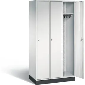 C+P Garderobenschrank Intro, H1950xB920xT490mm, Front Lichtgrau, Korpus Lichtgrau (8170-301)