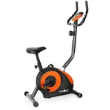 Fahrradtrainer Heimtrainer Ergometer Fitnessbike Pulsmesser Cardio Orange 100Kg