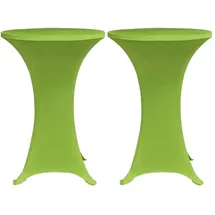 vidaXL Tischhusse Stretch Grün Ø 70 cm 2er Set