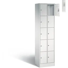 C+P CP Schließfachschrank S 2000 Classic lichtgrau 80700-20 S10000, 10 Schließfächer 46,0 x 48,0 x 195,0 cm