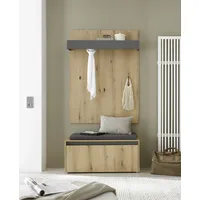 Home Affaire GIRON/CiTY Schuhbank 100 x 40 x 170 braun
