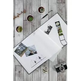 Hama Fotoalbum Jumbo 30x30 cm 80 weiße Seiten, grau
