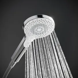 Kludi DIVE Handbrause Eco, mit Kalkschnellreinigung, 3 Strahlarten, 6983005-00,