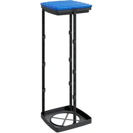 vidaXL Müllsackständer 2 Stk. Schwarz und Blau 120 L PP