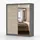 imoebel24 Schwebetürenschrank Bella 183 x 218 x 61 cm Grau/Sonoma
