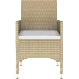 vidaXL Garten-Essgruppe 7-tlg. Beige