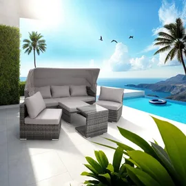 Tectake San Marino Loungesofa grau