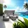 Tectake San Marino Loungesofa grau