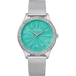 Quarzuhr, silber (silberfarben, türkis), ANISTON JEWELRY & WATCHES, Armbanduhren, Damen, Armbanduhr, Damenuhr, Schmucksteine, neue Kollektion