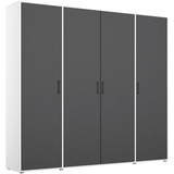 Rauch BLUE Kleiderschrank Voyager 187 x 194 cm Dekor Grau-Metallic