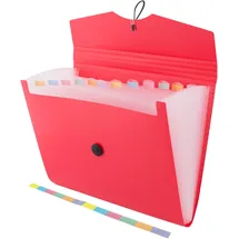 D.RECT Fächermappe DIN A4 Rot 12 St.