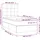 vidaXL Boxspringbett 100 x 200 cm Dunkelgrau