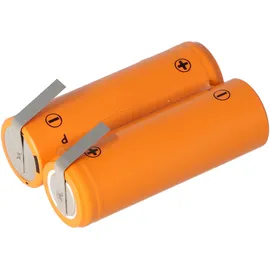 AccuCell Rasiererakku NiMH 2,4V 1200mAh mit Lötfahnen ersetzt Philips 138 10609