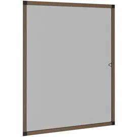 vidaXL Insektenschutz für Fenster 110 x 130 cm Braun