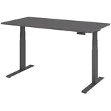bümö Schreibtisch elektrisch 160 x 80 cm Graphit