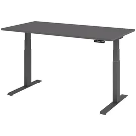 bümö Schreibtisch elektrisch 160 x 80 cm Graphit