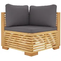 vidaXL Ecksofa Loungesofa grau