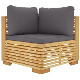 vidaXL Ecksofa Loungesofa grau