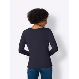 Heine Doppelpack Langarmshirt Blau 34