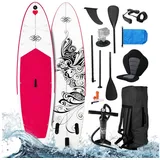 BRAST SUP-Board Lady, Aufblasbares Stand up Paddle Set für Frauen, 300cm, viele Modelle, inkl. Sonderzubehör rosa