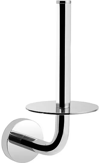 Reservepapierrollenhalter Eight, senkrecht, für 1 Rolle, Messing verchromt - 93 919 93