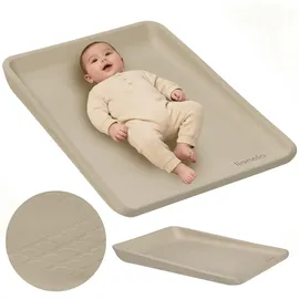 lionelo Megs Wickelauflage für Wickeltische, wasserdicht, waschbar, multifunktional, weicher PU-Schaum, ca. 50 x 70 cm, sicher, rutschfest, Designer
