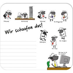 RNK-Verlag Mousepad-Notizblock 24,0 x 22,0 cm weiß/grau