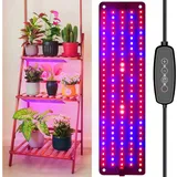 Laybasic Pflanzenlampe 150-600LEDs Vollspektrum Pflanzenlampe 6 Helligkeit LED Grow Lampe, Timer Dimmbar Pflanzenleuchte für Zimmerpflanzen Gewächshaus Ein Panel