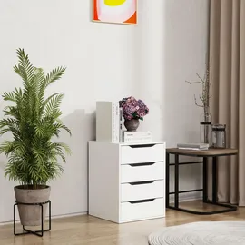 VCM Nachtschrank Malira L 46 x 42 x 0 cm Weiß