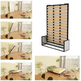 WallBedKing Schrankbett WallBedKing Schrankbett – Platzsparendes Vertikales Wandbett 200 cm 160 cm