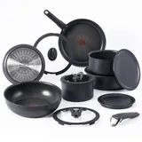 T-fal Ingenio Antihaft-Kochgeschirr-Set, 14-teilig, Induktion, ofenfest, 500 °C, abnehmbarer/abnehmbarer Griff, Küche, Töpfe und Pfannen, Wohnmobil, Camping, Bratpfannen, Kochtöpfe, spülmaschinenfest,