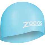 Zoggs Unisex – Erwachsene Easy-fit Silicone Cap Badekappe, Blau, One Size